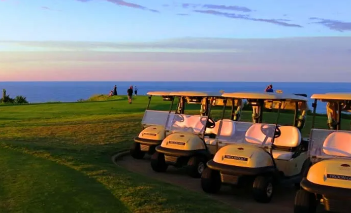 Princeville Makai Golf Course sunset cart tour