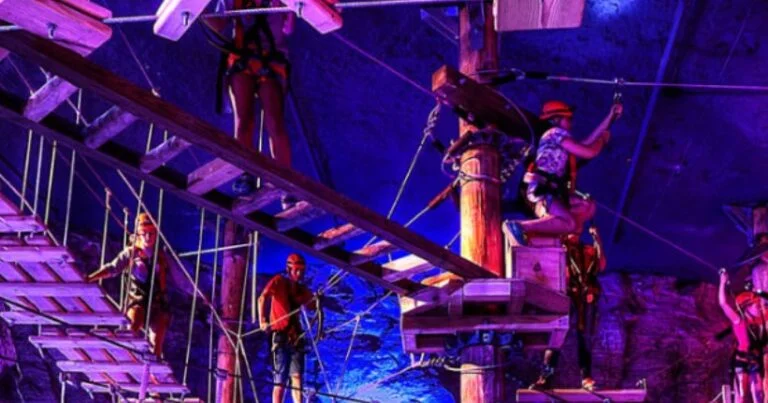 World’s Only Underground Ropes Course